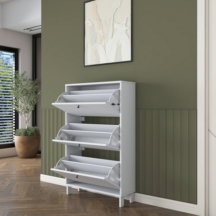 Hanah Home EB112 - 4709 Armario para Zapatos Blanco Hanah Home EB112 - 4709 Armario para Zapatos Blanco